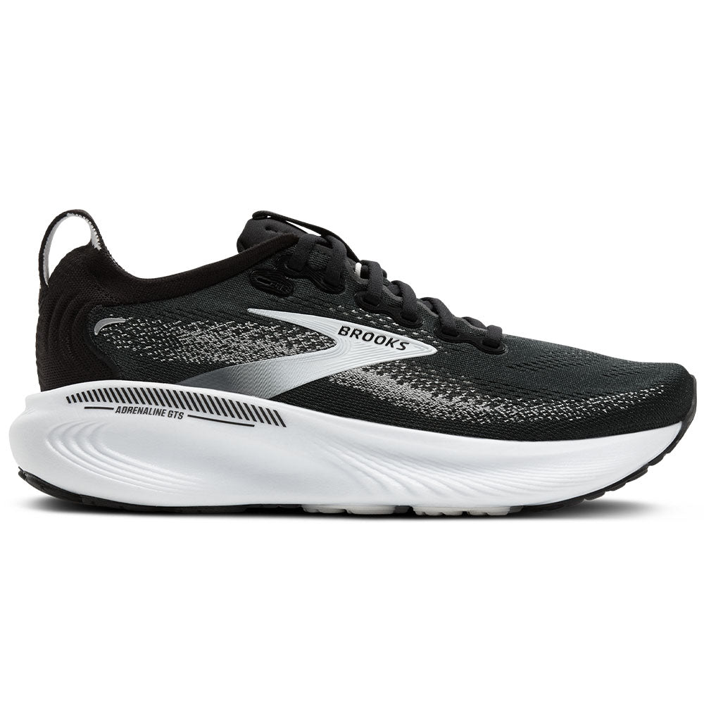 Men's Brooks Adrenaline GTS 25, Black/Grey/White, 10 4E Extra Wide
