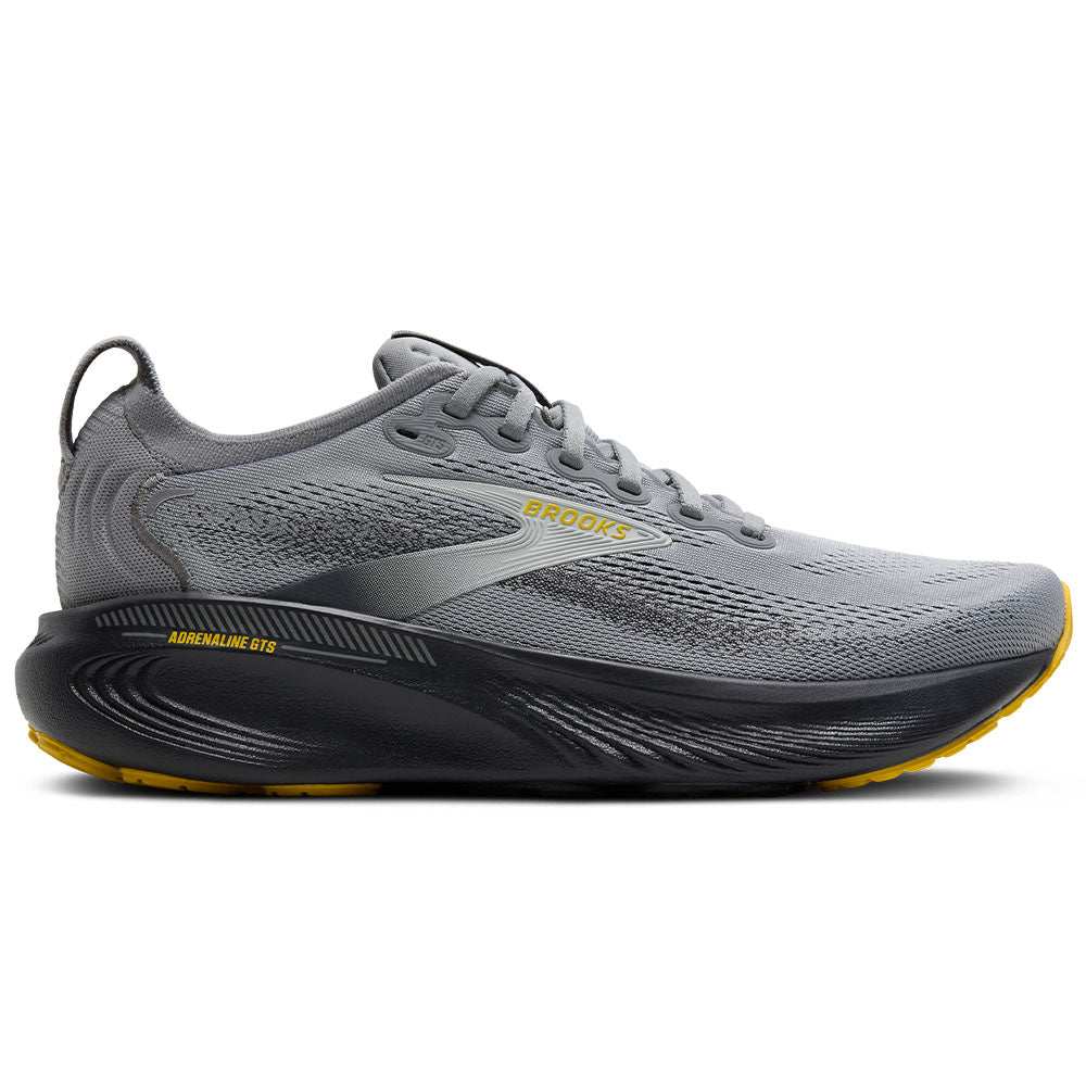 Men's Brooks Adrenaline GTS 25, Primer Grey/Ebony/Jasmin, 15 B Narrow