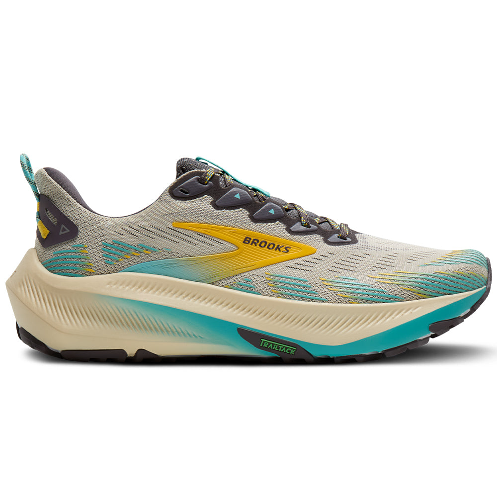 Men's Brooks Ghost Trail, Bleached Sand/Rabbit/Bluefish, 9 D Medium