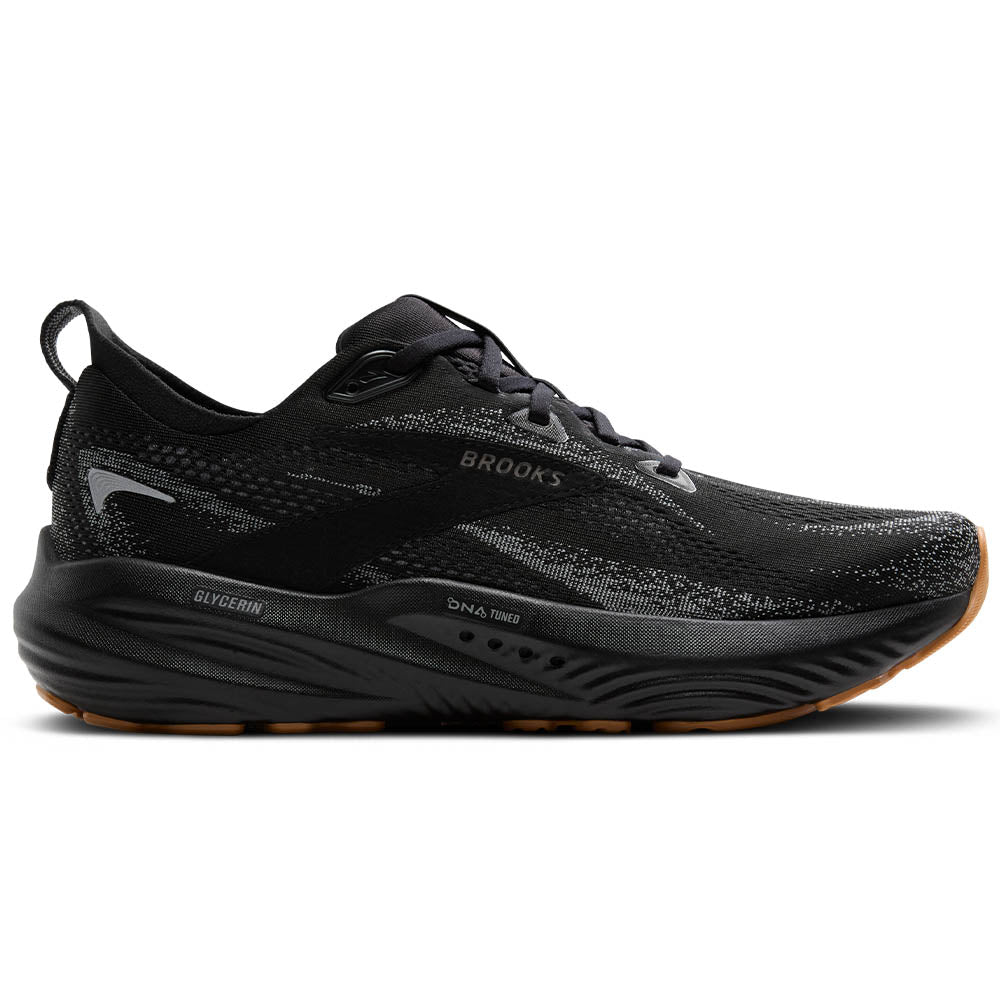 Men's Brooks Glycerin 22, Black/Primer Gray/Biscuit, 12.5 D Medium
