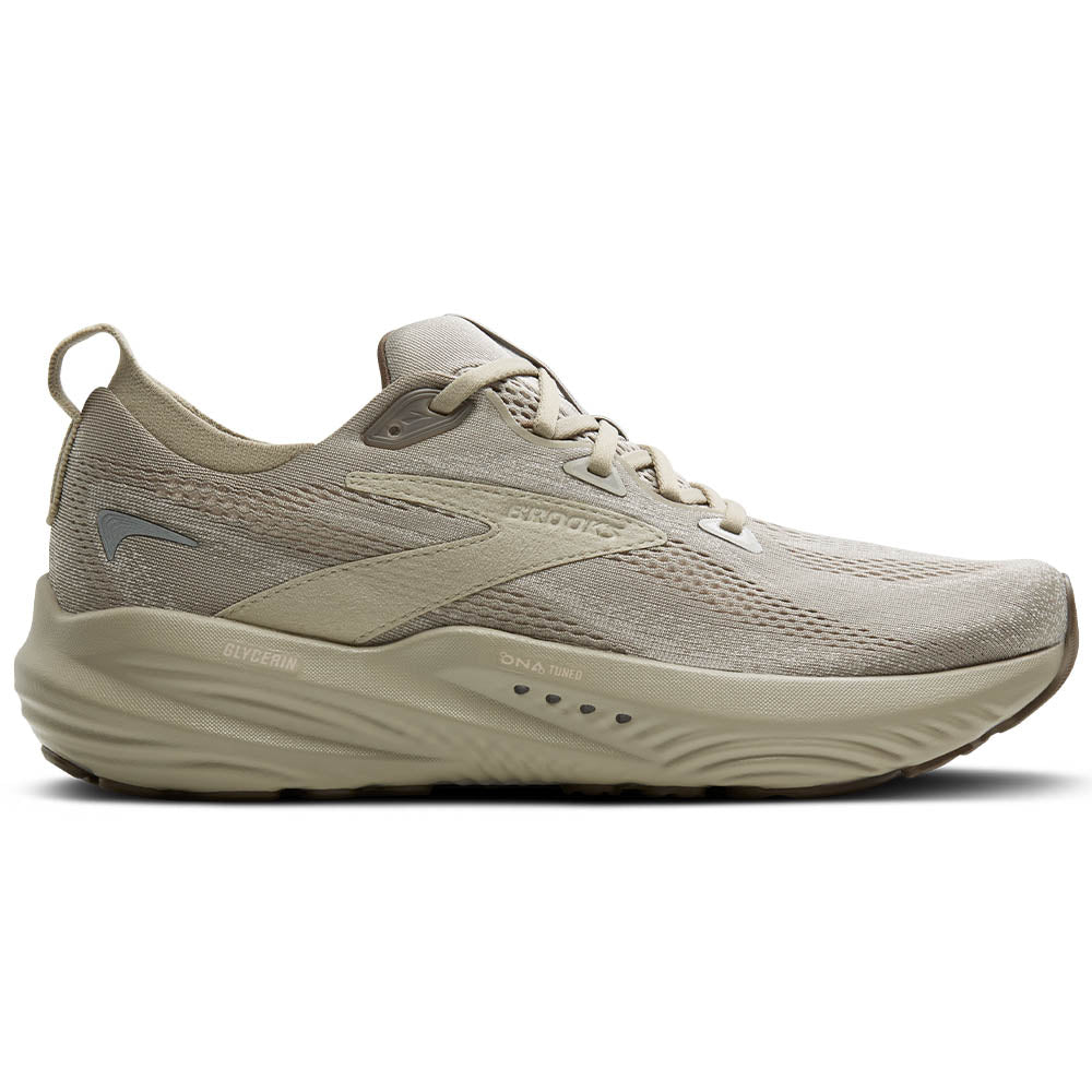 Mens Brooks Glycerin 22, London Fog/Almond Oil/Falcon, 8.5 D Medium
