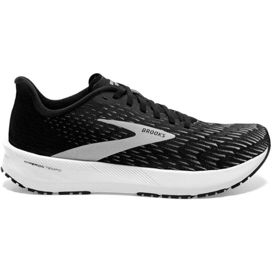 Men's Brooks Hyperion Tempo, Black/Silver/White, 9 D Medium