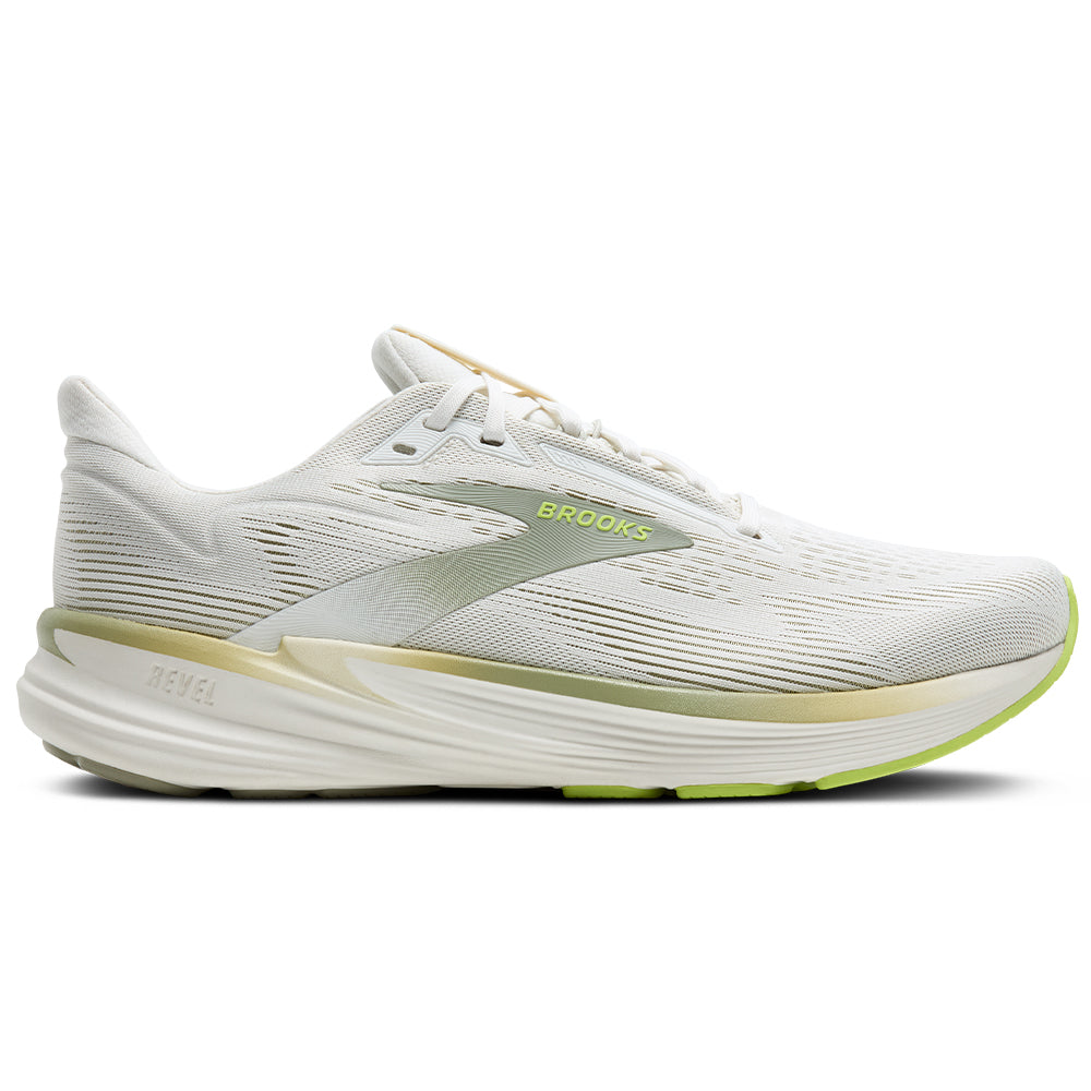 Men's Brooks Revel 8, Coconut/Tea/Acid Lime, 10 D Medium