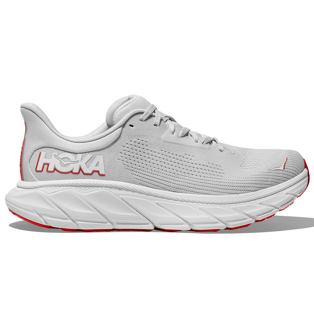 Men's Hoka Arahi 7, Cosmic Grey/Tomato, 13 2E Wide