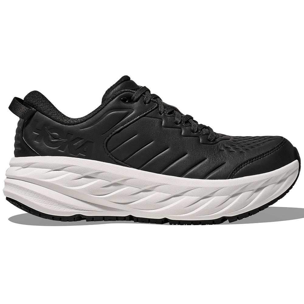 Men's Hoka Bondi SR, Carbon Black/White, 8.5 D Medium
