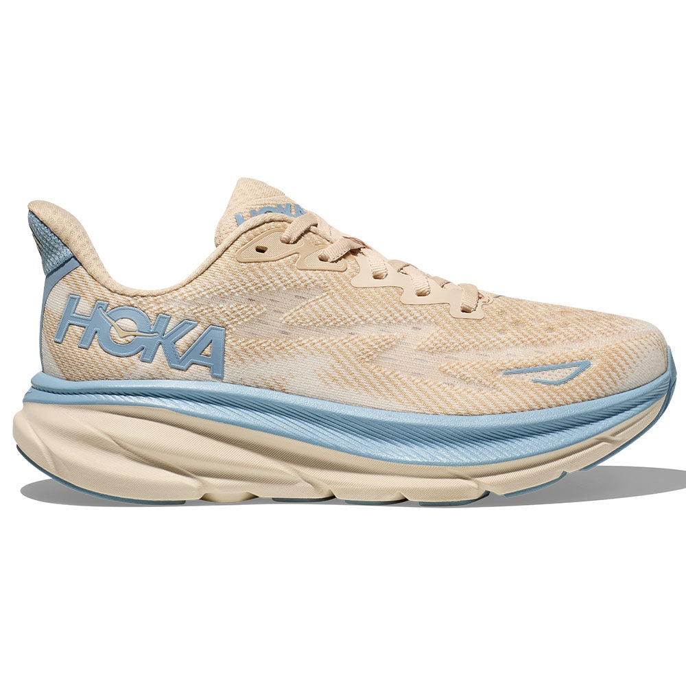 Mens Hoka Clifton 9, Oak/Alabaster, 12.5 D Medium