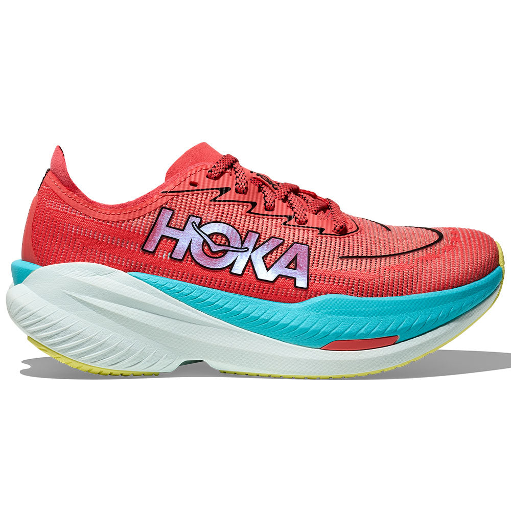 Men's Hoka Mach X 2, Grapefruit/Electric Coral, 10.5 D Medium