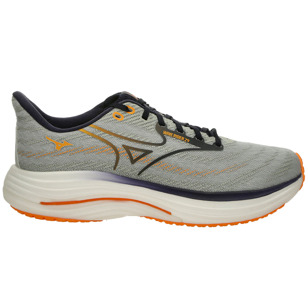 Men's Mizuno Wave Rider 29, Harbor Mist/Baritone Blue, 10.5 D Medium