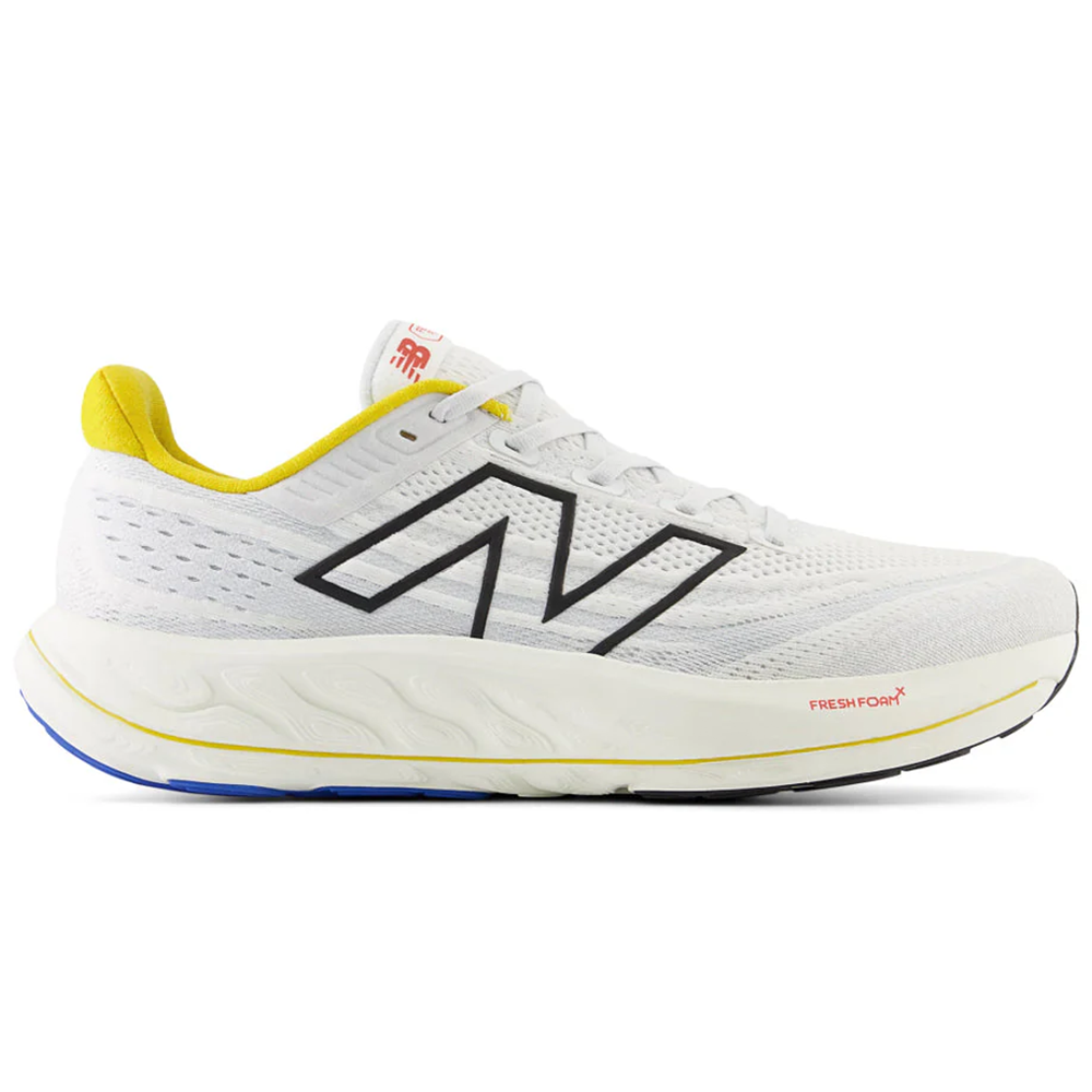 Mens New Balance Fresh Foam Vongo v6, White/Ginger Lemon, 12.5 D Medium