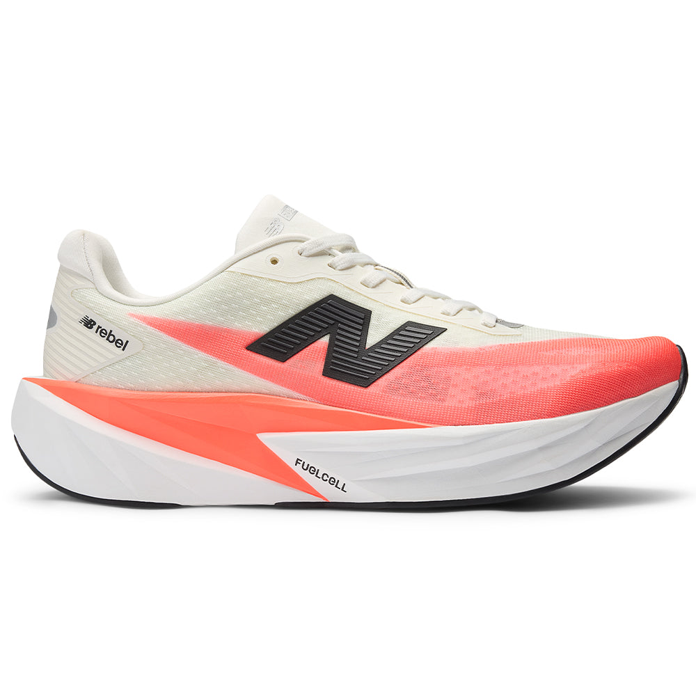 Men's New Balance FuelCell Rebel v5, Urgent Red/White/Sea Salt, 10.5 D Medium