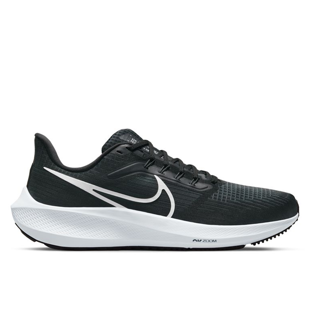 Men's Nike Air Zoom Pegasus 39, Black/White-Dk Smoke Grey, 12.5 D Medium