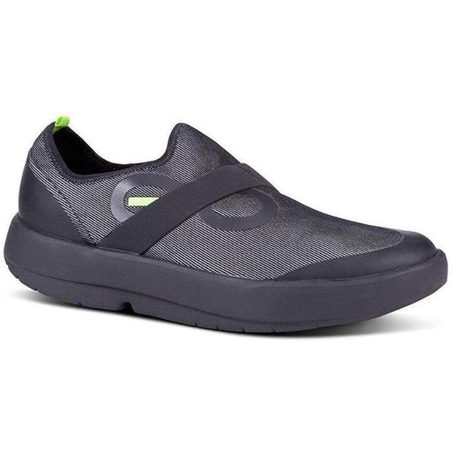 Men's OOFOS Oomg Low, Black/Gray, 13 D Medium