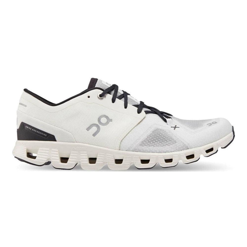 Mens On Cloud X 3, Ivory/Black, 12.5 D Medium