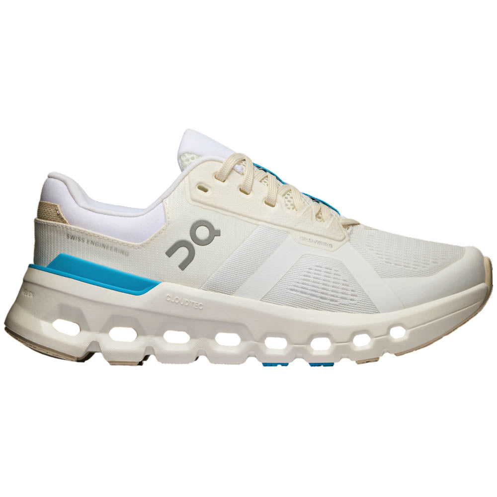 Women's On Cloudrunner 2, White/Horizon, 5 B Medium