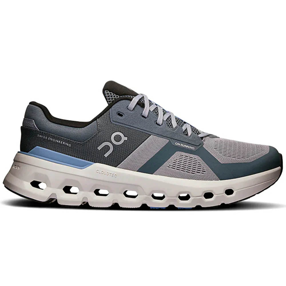 Men's On Cloudrunner 2, Alloy/Chambray, 7 D Medium