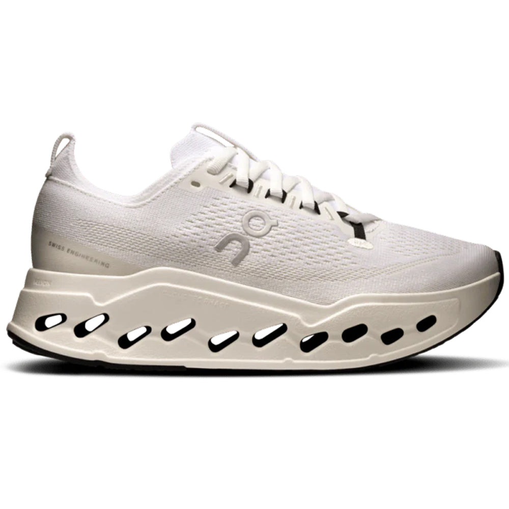 Men's On Cloudsurfer Max, White/White, 13 2E Wide