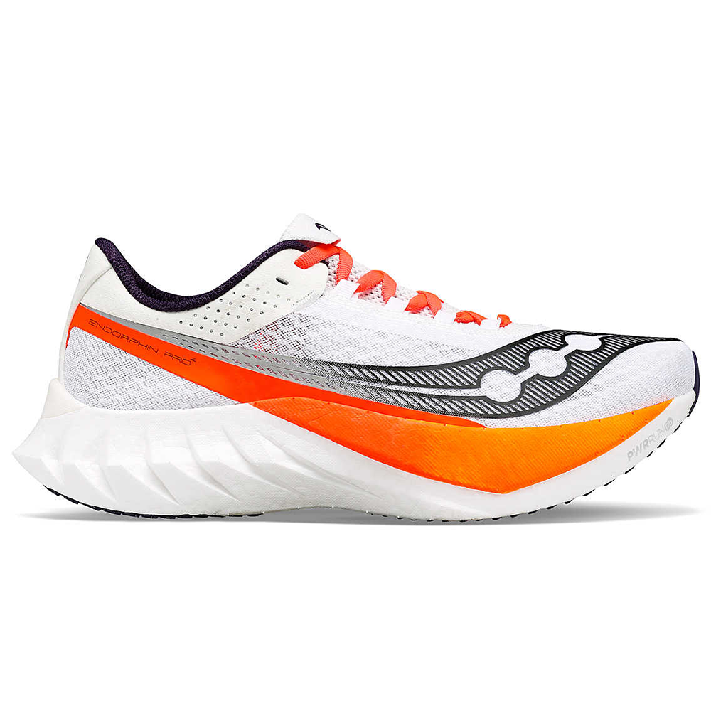 Men's Saucony Endorphin Pro 4, White/Black, 7 D Medium