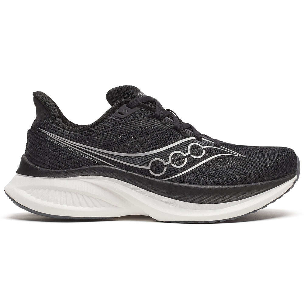 Men's Saucony Endorphin Speed 5, Black/White, 12 D Medium