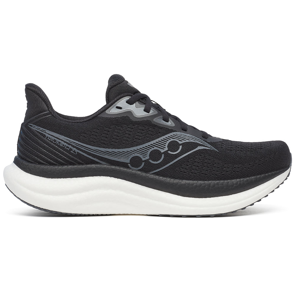 Men's Saucony Triumph 23, Black/White, 15 D Medium