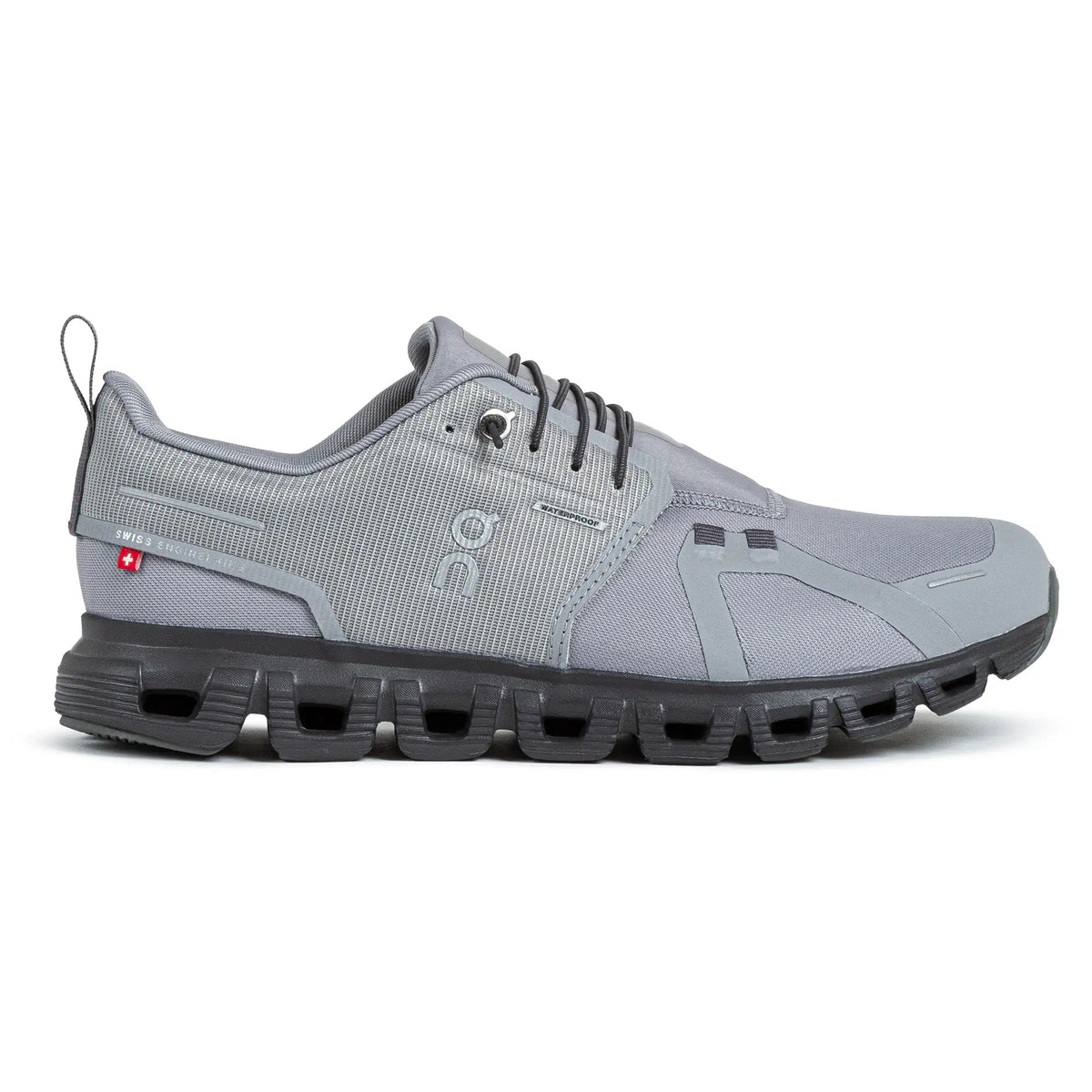 Men's On Cloud 6 Waterproof, Alloy/Wolf, 8 D Medium