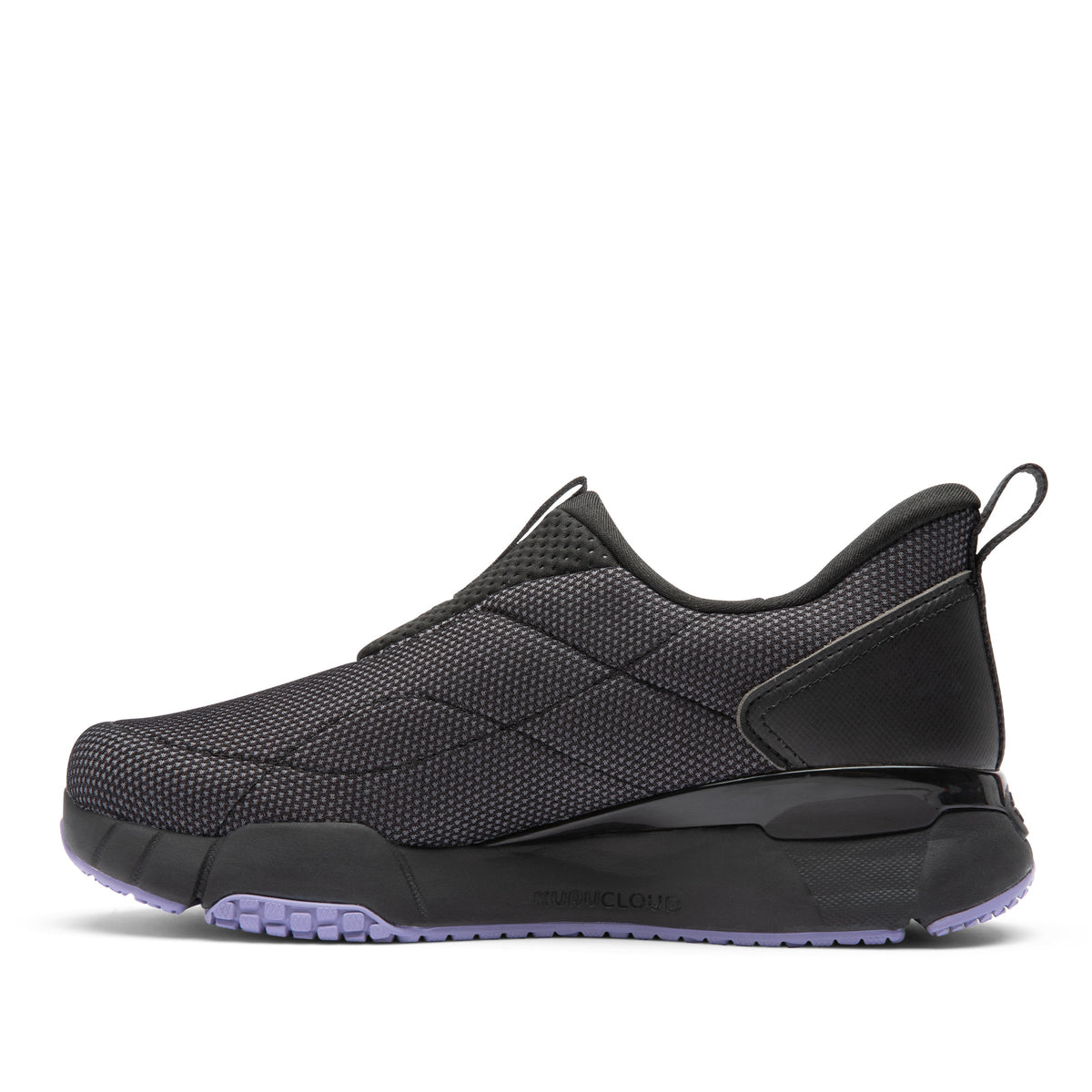Women's KURU QUANTUM 2 Slip-On, Jet Black/Purple