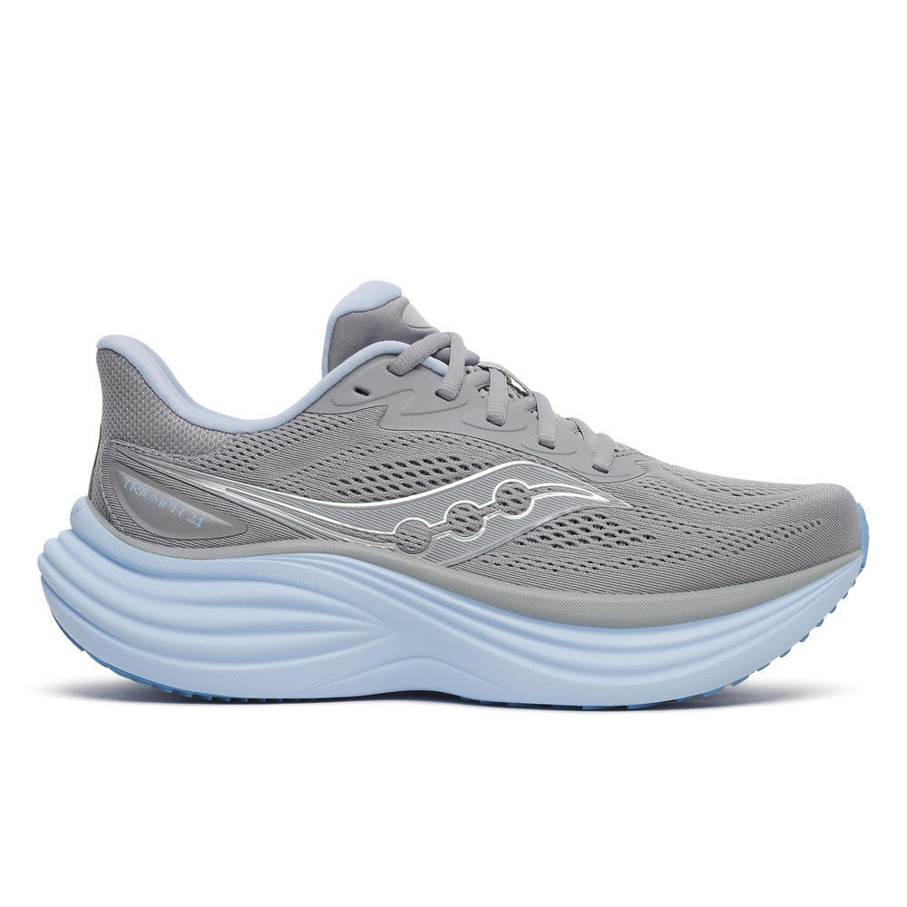 Women's Saucony Triumph 24, Fossil/Skyward, 12 B Medium