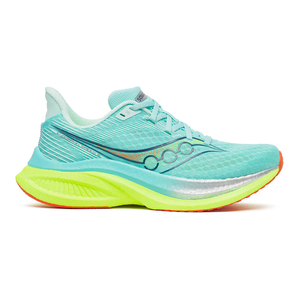 Women's Saucony Endorphin Speed 5, Splash/Citron, 6 B Medium
