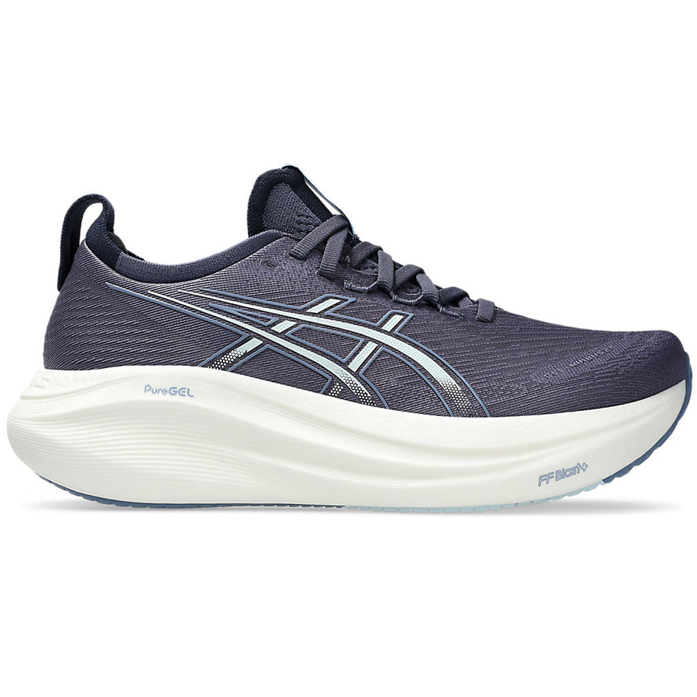 Women's Asics Gel-Nimbus 27, Indigo Fog/Cool Grey, 13 B Medium
