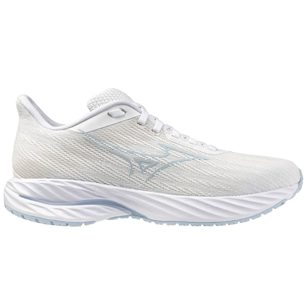 Women's Mizuno Wave Inspire 21, White/Nantucket Breeze, 9 B Medium