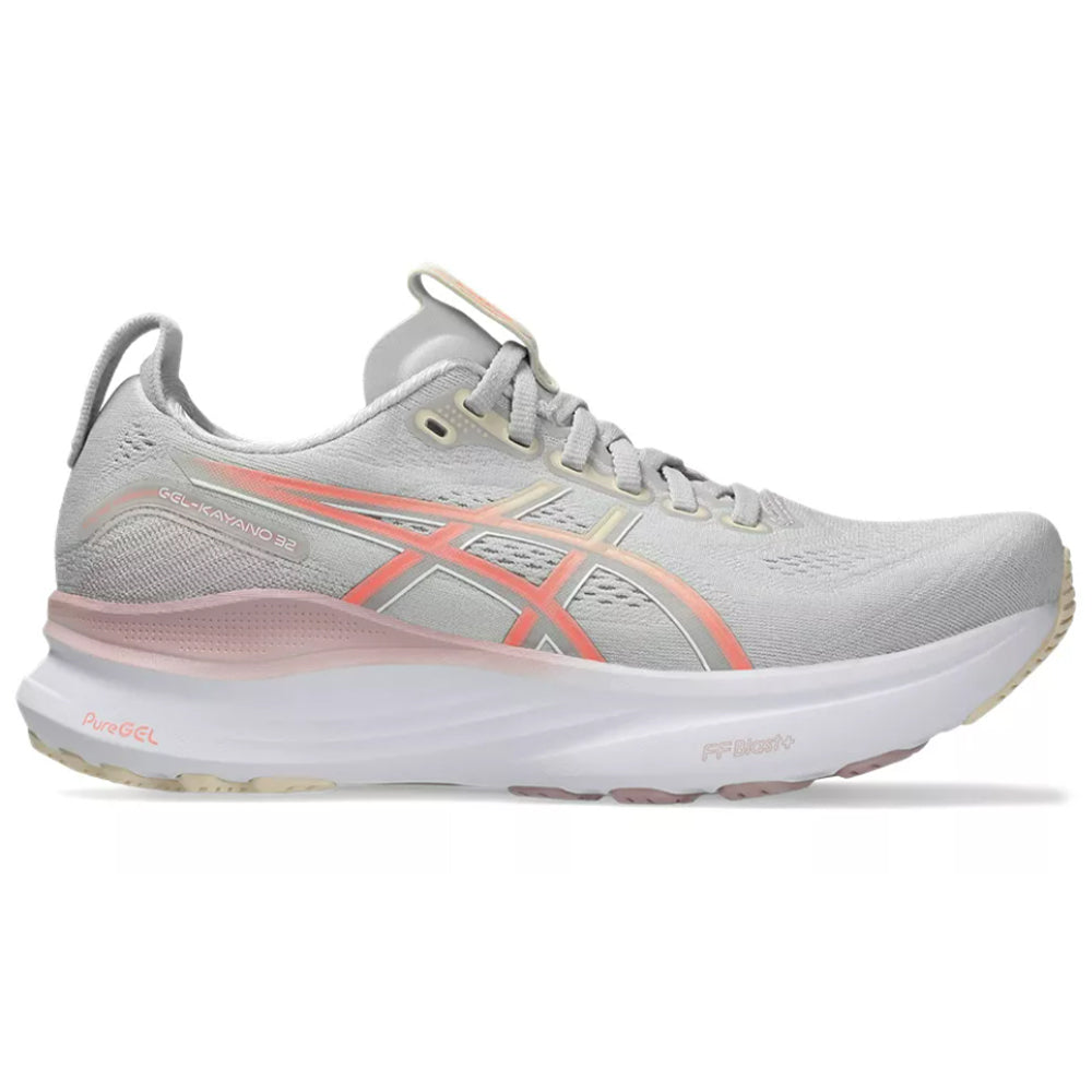 Women's Asics Gel-Kayano 32, Cloud Grey/Seashell, 6.5 B Medium