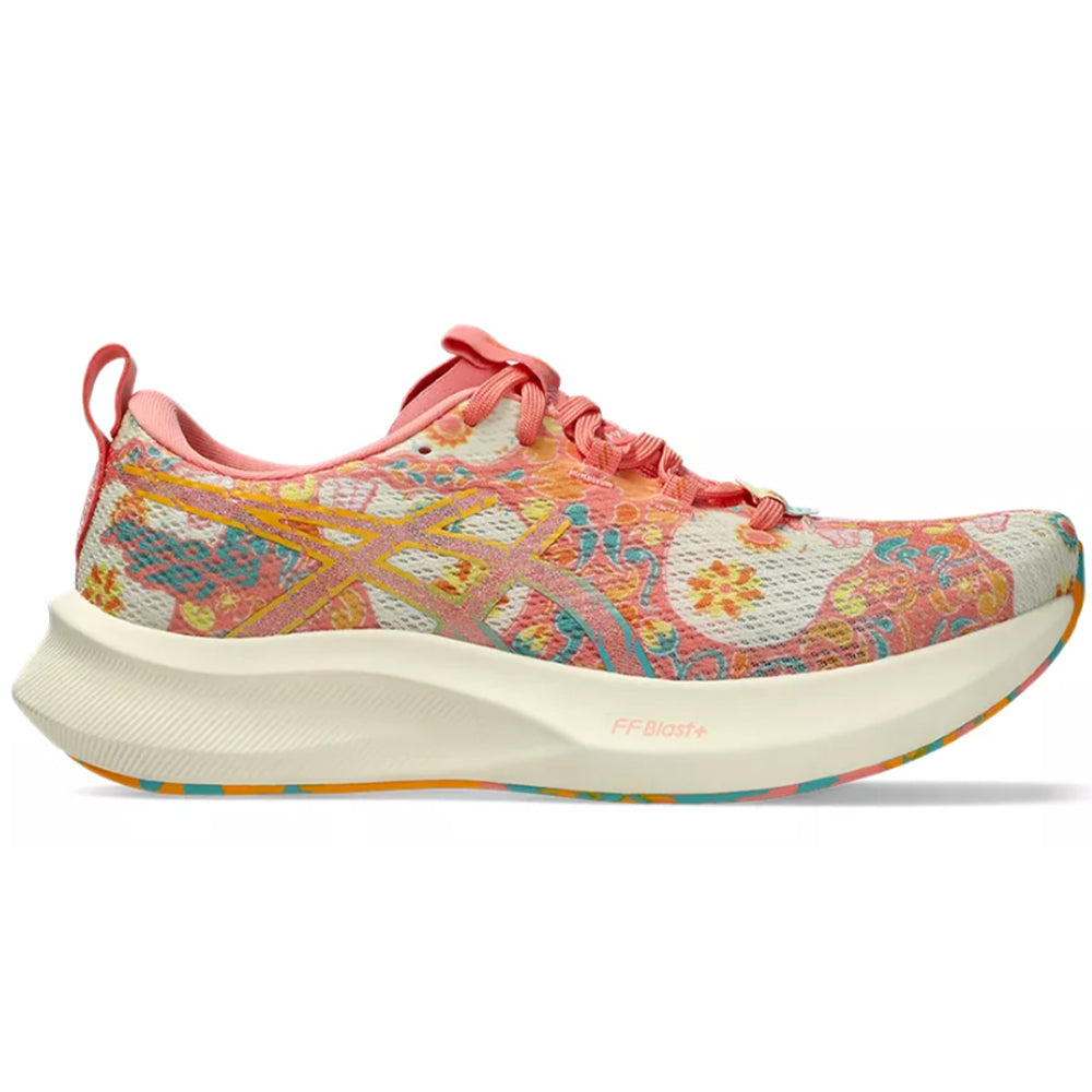 Women's Asics Noosa Tri 16, Guava/Techno Cyan, 7.5 B Medium