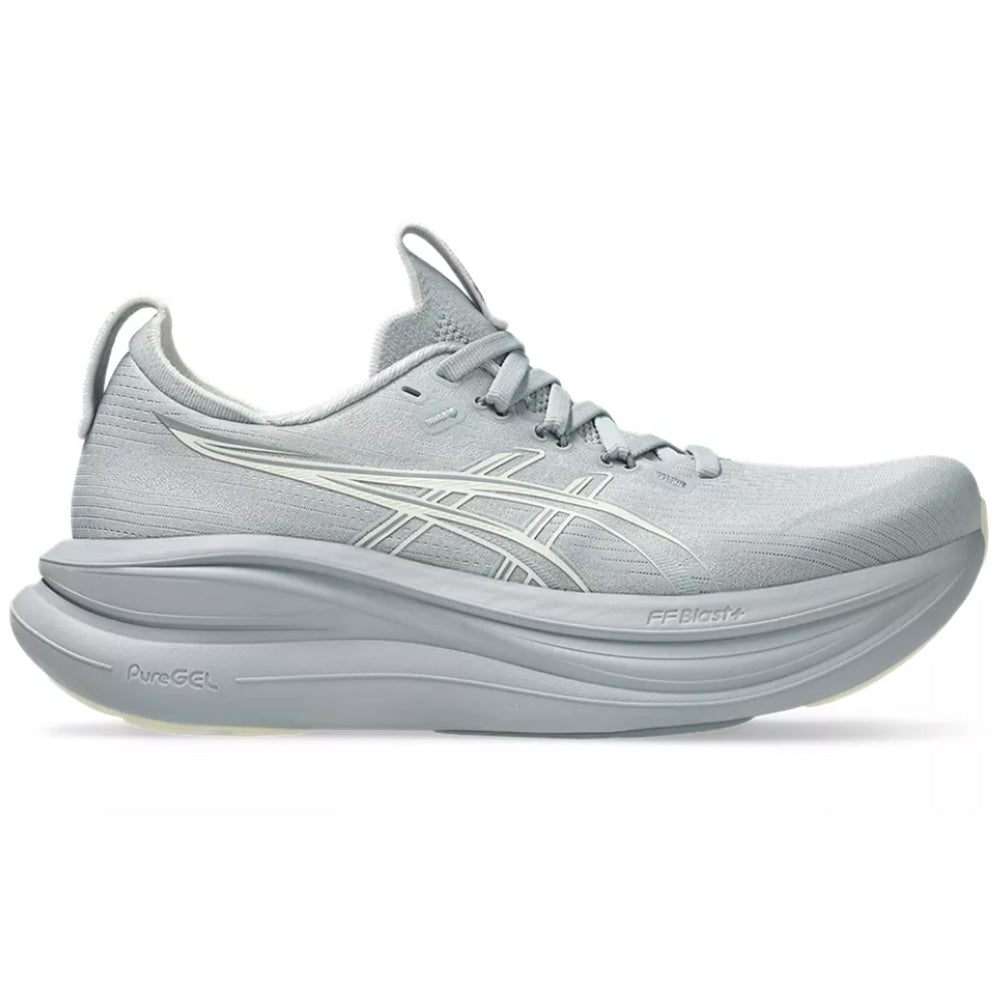 Women's Asics Gel-Nimbus 28, Piedmont Grey/Cream, 9.5 B Medium
