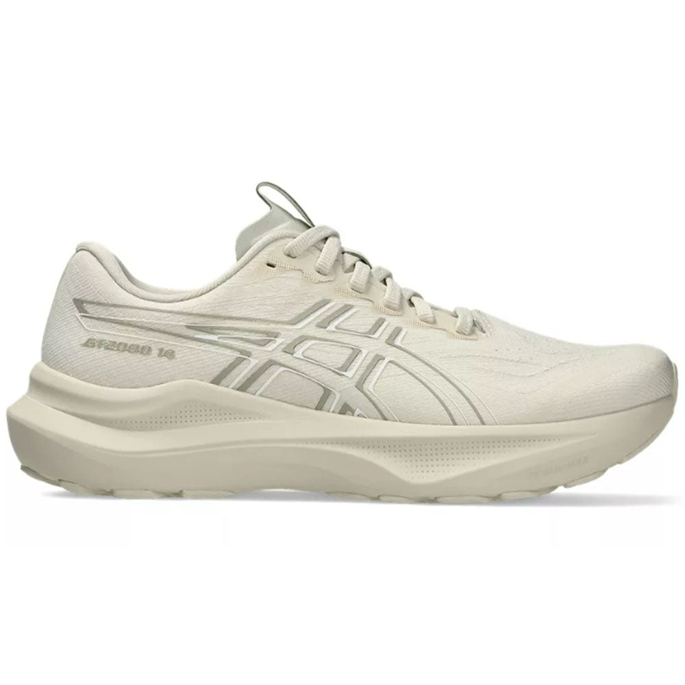 Women's Asics GT-2000 14, Oatmeal/White, 10.5 B Medium