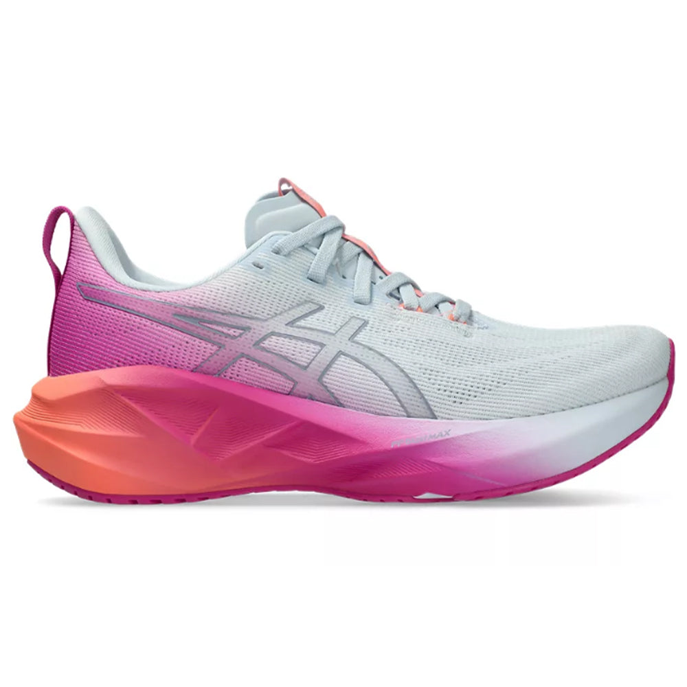 Women's Asics Novablast 5, Sky/Digital Sakura, 5.5 B Medium