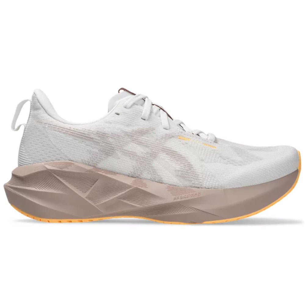 Women's Asics Novablast 5, White/Fawn, 11.5 B Medium