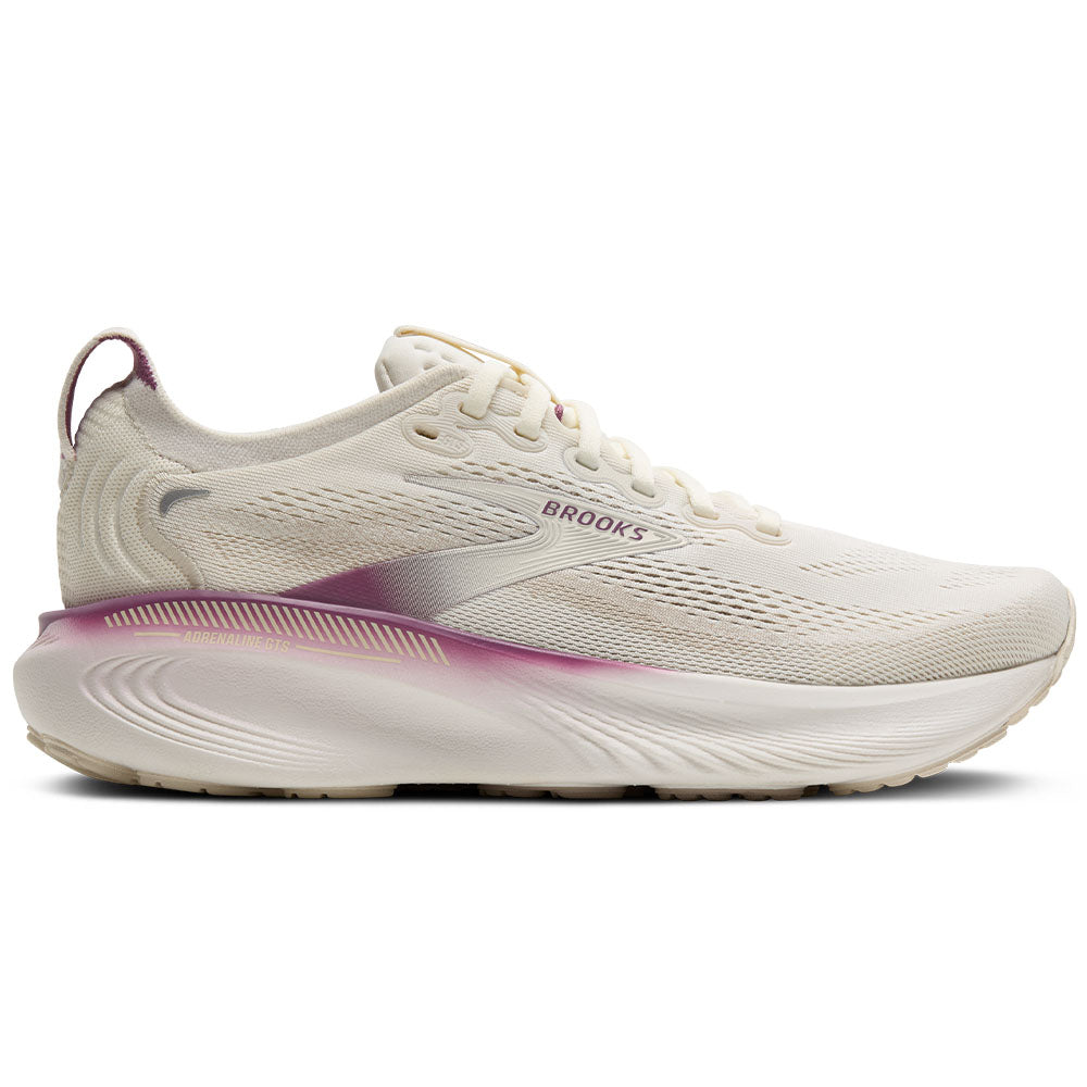 Women's Brooks Adrenaline GTS 25, Coconut/Argyle, 11 B Medium