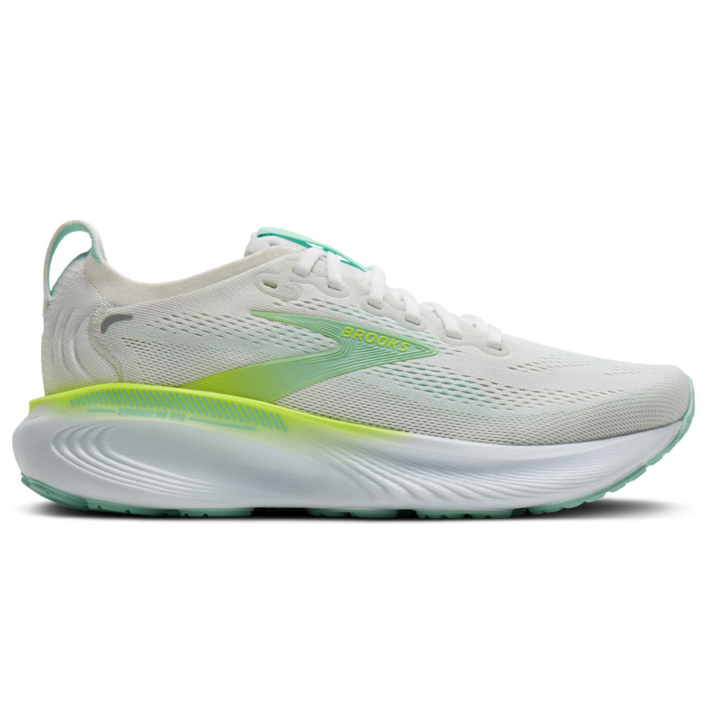 Women's Brooks Adrenaline GTS 25, White/Nightlife/Yucca, 5.5 B Medium