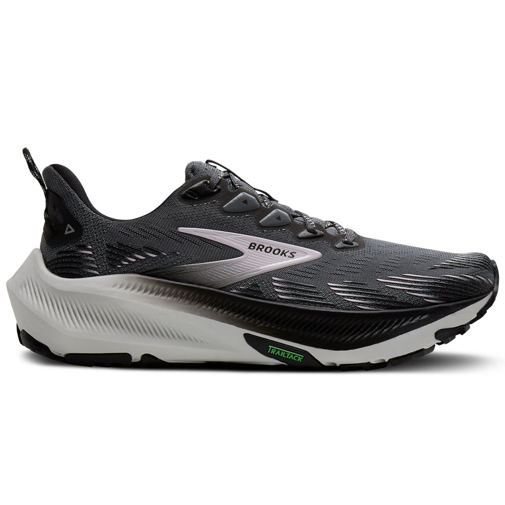 Womens Brooks Ghost Trail, Poppy Seed/Black/Pink, 11 D Wide