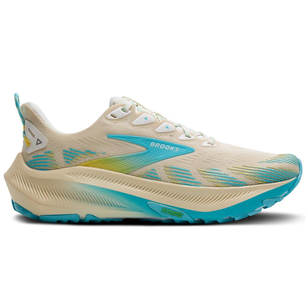 Women's Brooks Ghost Trail, Sand/Star White/Golden Hour, 10 B Medium