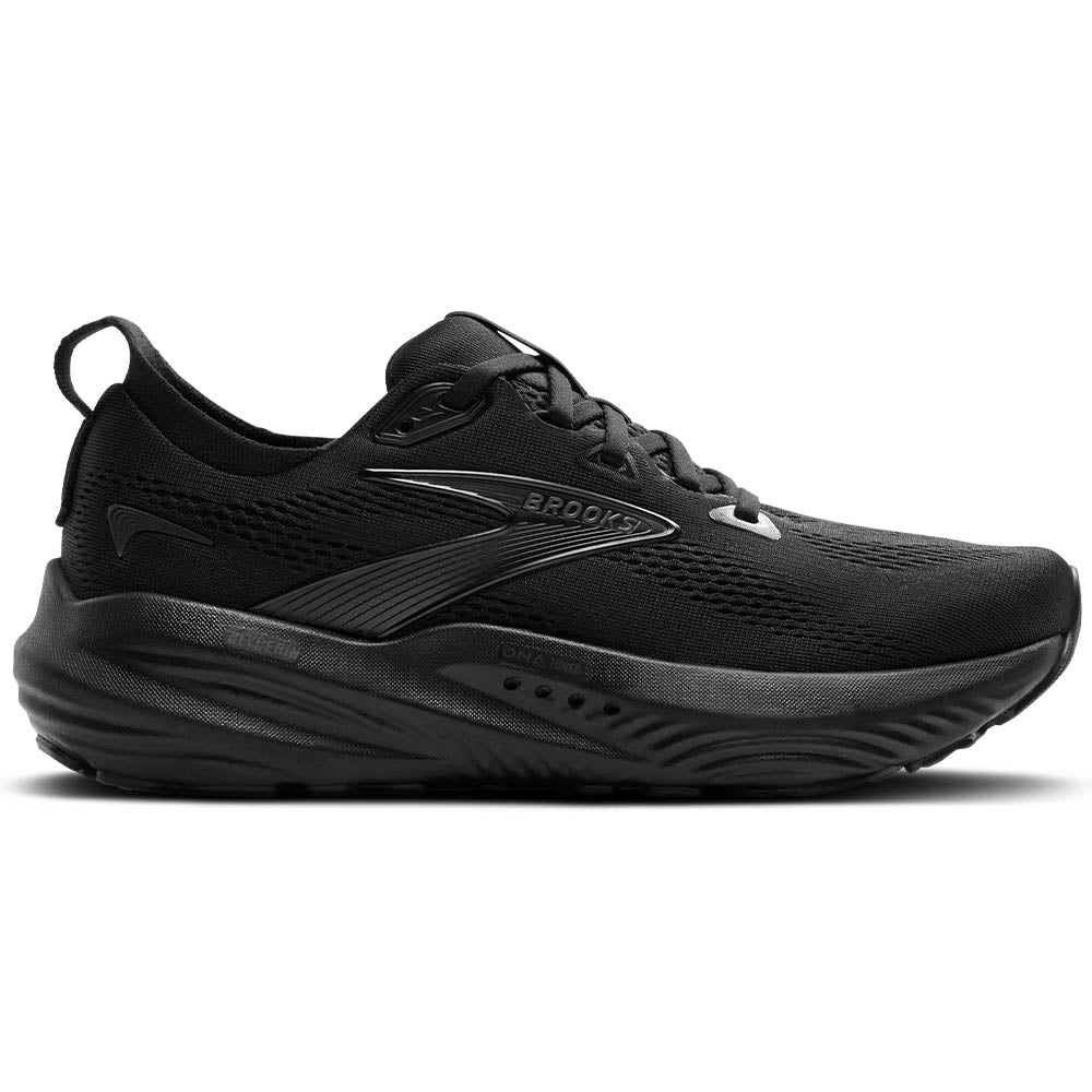 Womens Brooks Glycerin 22, Black/Black/Ebony, 7 D Wide