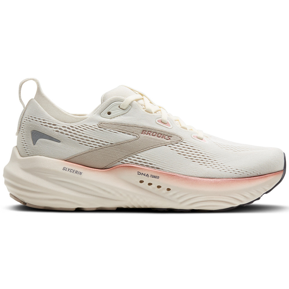 Women's Brooks Glycerin 22, Coconut/Chateau/Rose, 10.5 B Medium