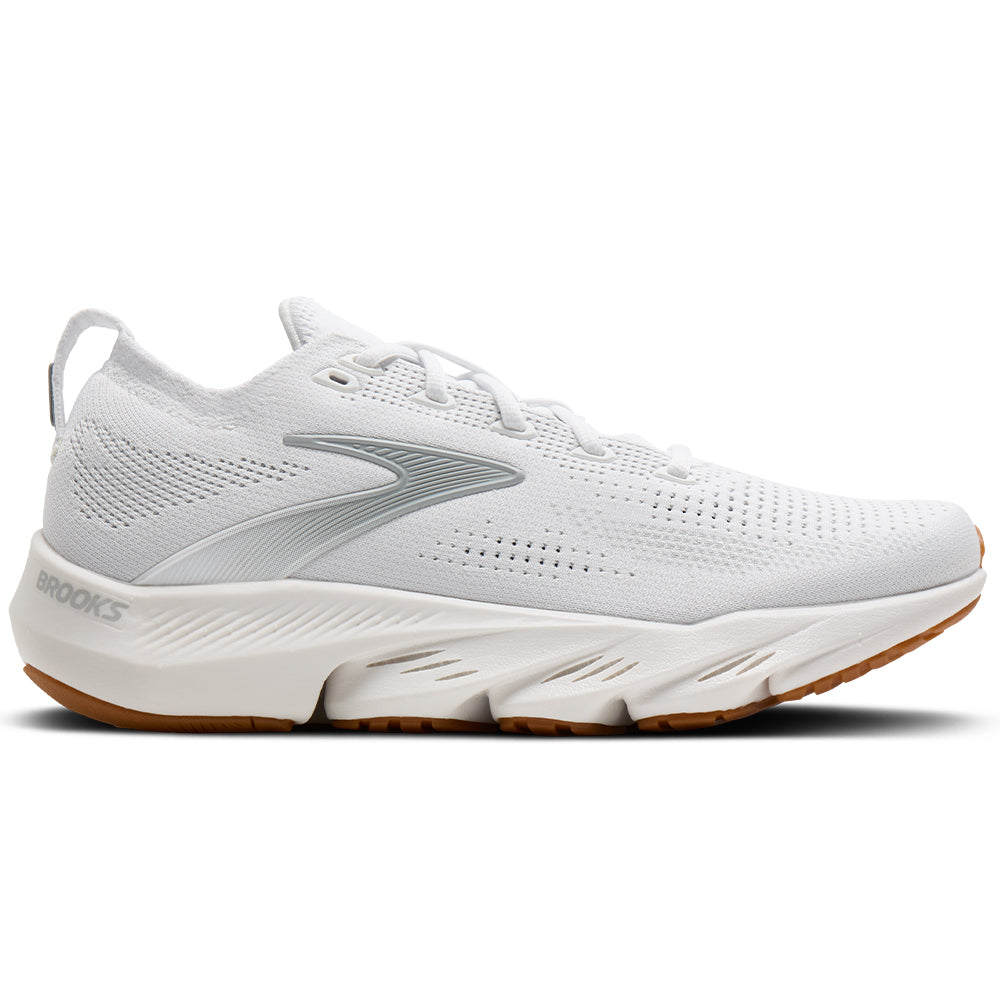 Women's Brooks Glycerin Flex, White/Black/Gum, 11 B Medium