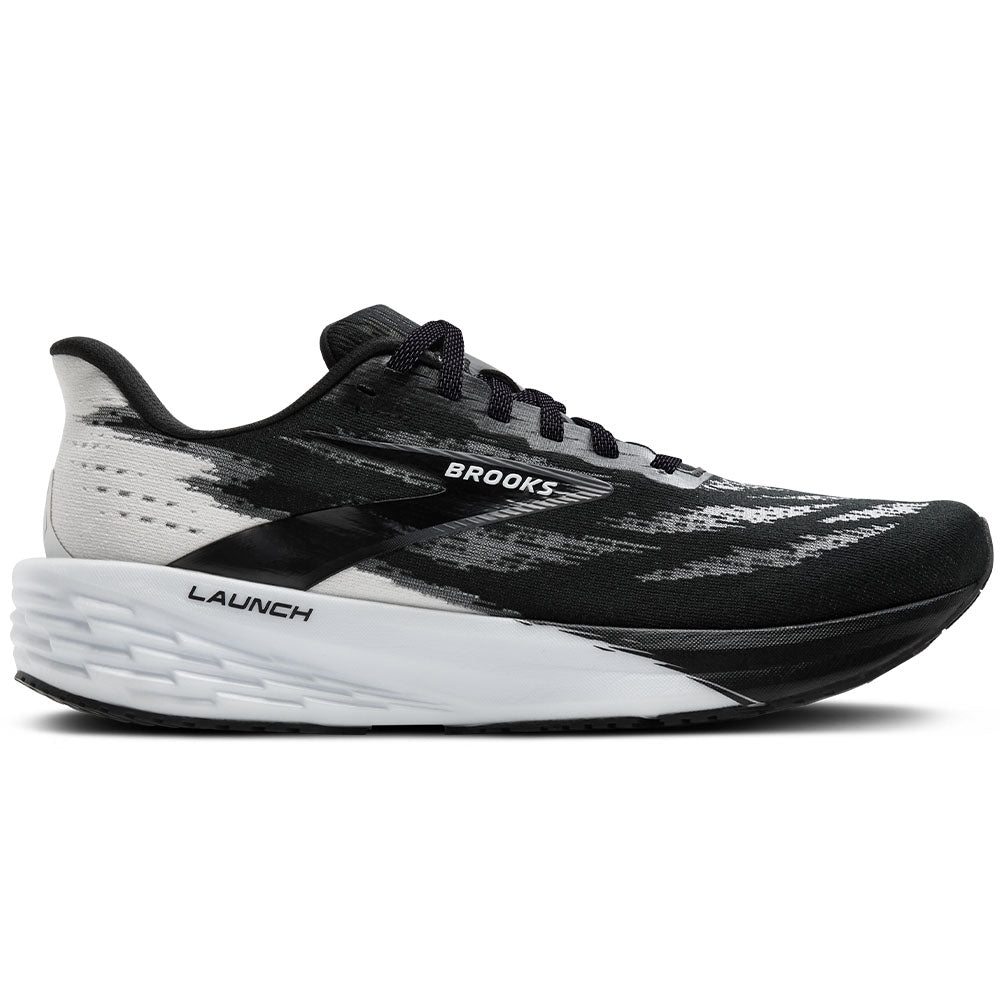 Women's Brooks Launch 11, Black/White, 6.5 B Medium