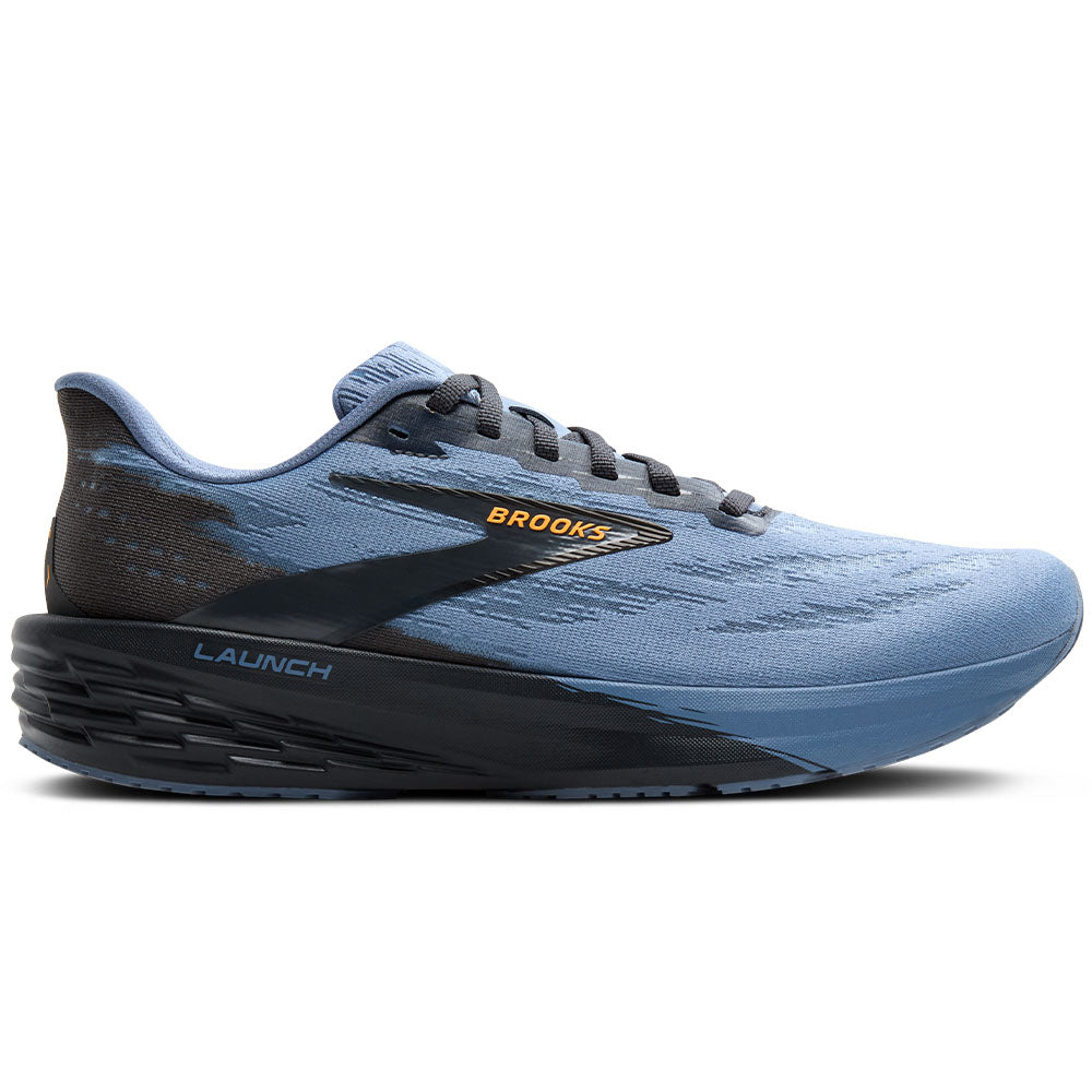 Men's Brooks Launch 11, Country Blue/Ebony/Orange, 9.5 D Medium