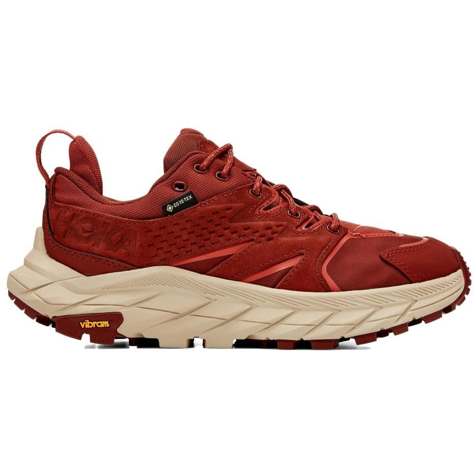 Women's Hoka Anacapa Low GTX, Cherry Mahogany/Hot Sauce, 9.5 B Medium