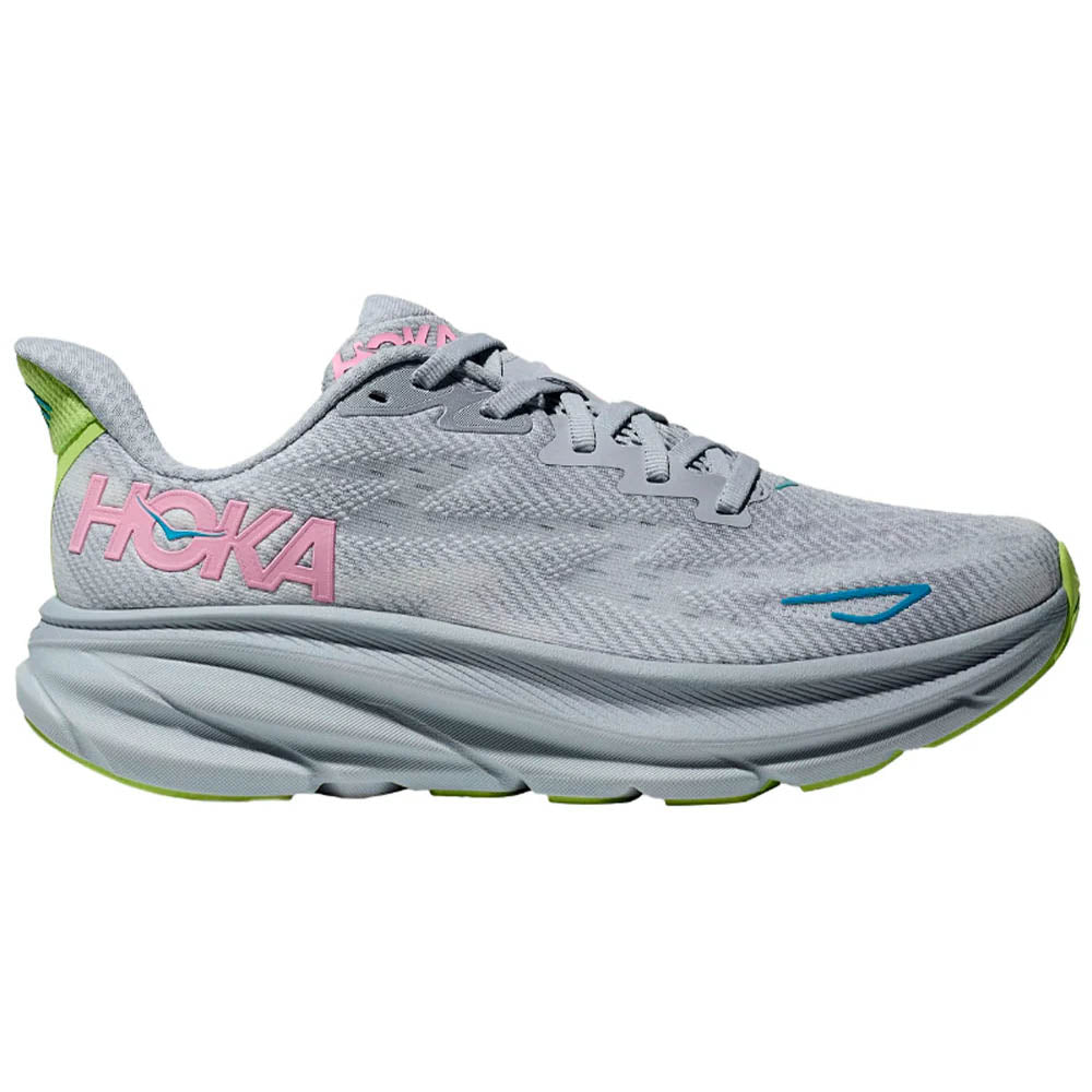 Women's Hoka Clifton 9, Gull/Sea Ice, 11 D Wide