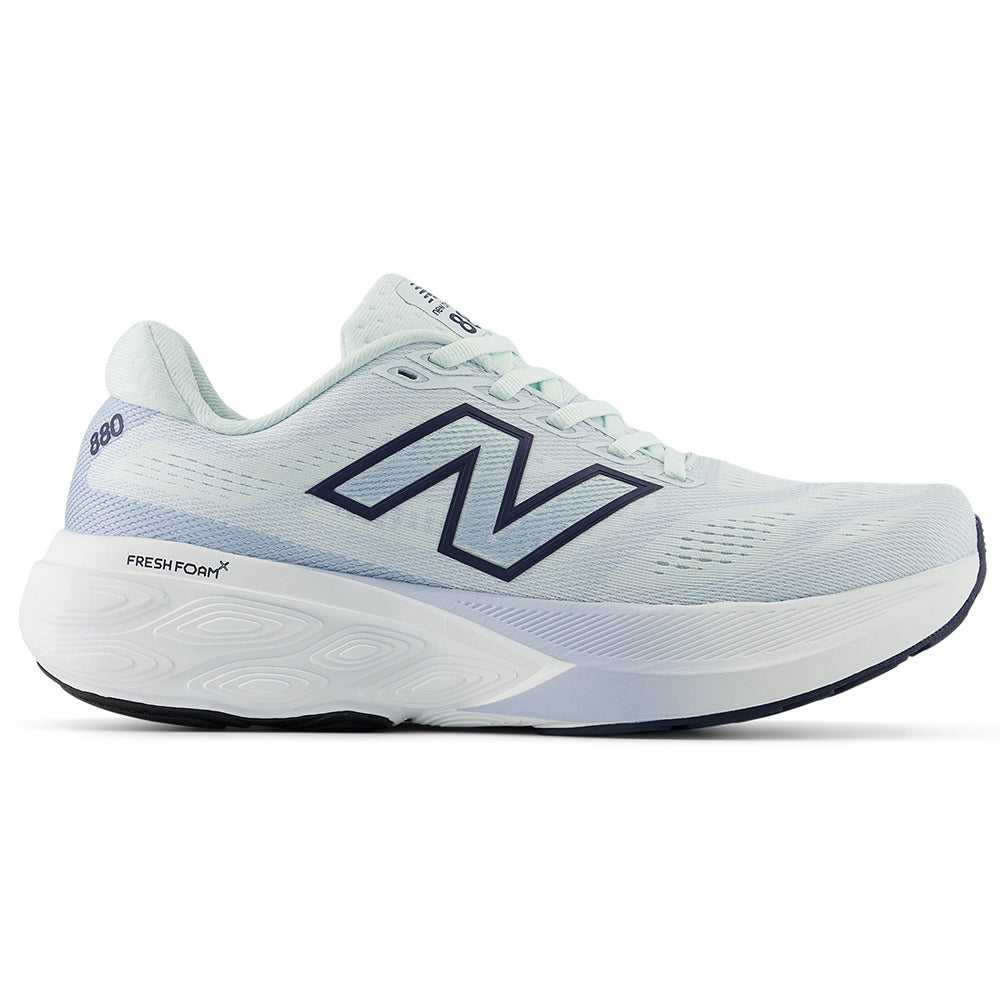 Women's New Balance Fresh Foam X 880v15, Glint Blue/NB Navy, 6.5 B Medium