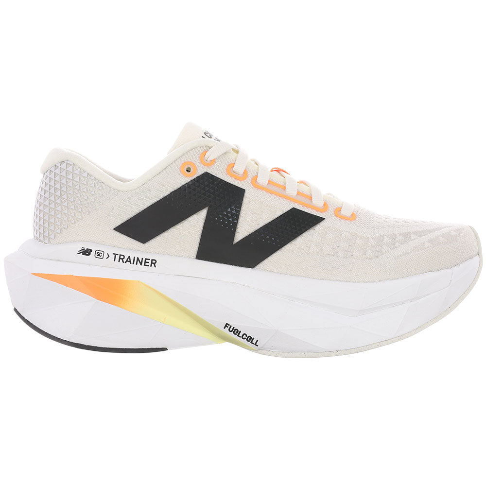 Women's New Balance FuelCell SuperComp Trainer v3, Angora/Hot Mango/Black, 11 B Medium