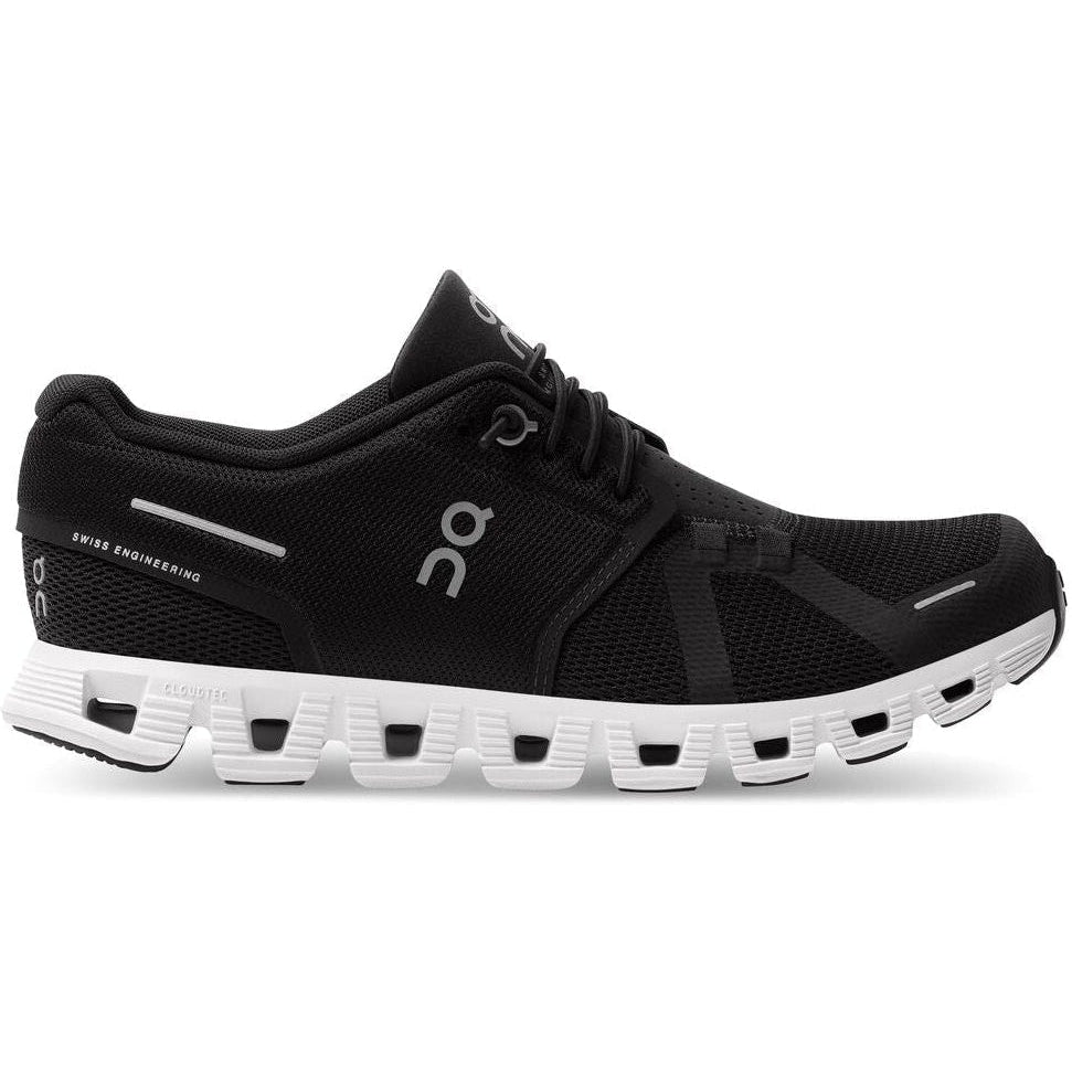 Women's On Cloud 5, Black/White, 6.5 B Medium
