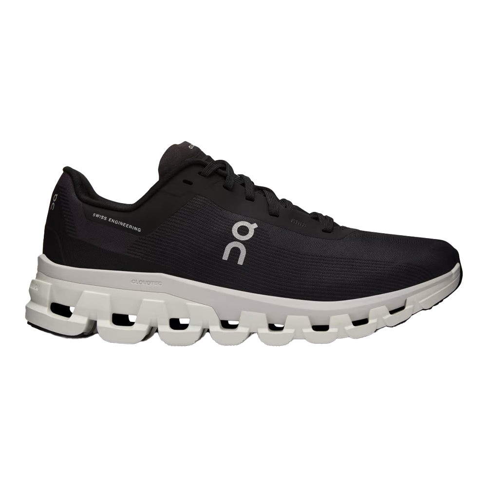 Women's On Cloudflow 4, Black/White, 7.5 B Medium
